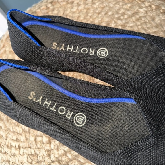 Rothy's The Flat Black Women's Slip On Flats Size 9 - Picture 3 of 10